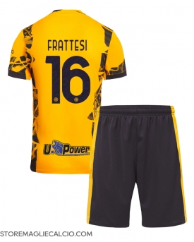 Inter Milan Davide Frattesi #16 Maglia Gara Terza Repliche 2024-25 Bambino